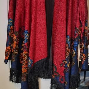 Plus size cape jacket